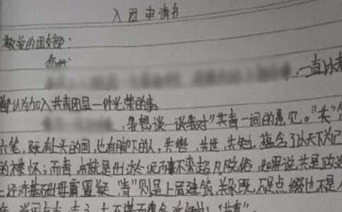 青年入團申請書400